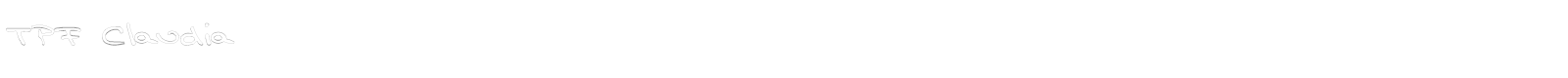 TPF Claudia font preview